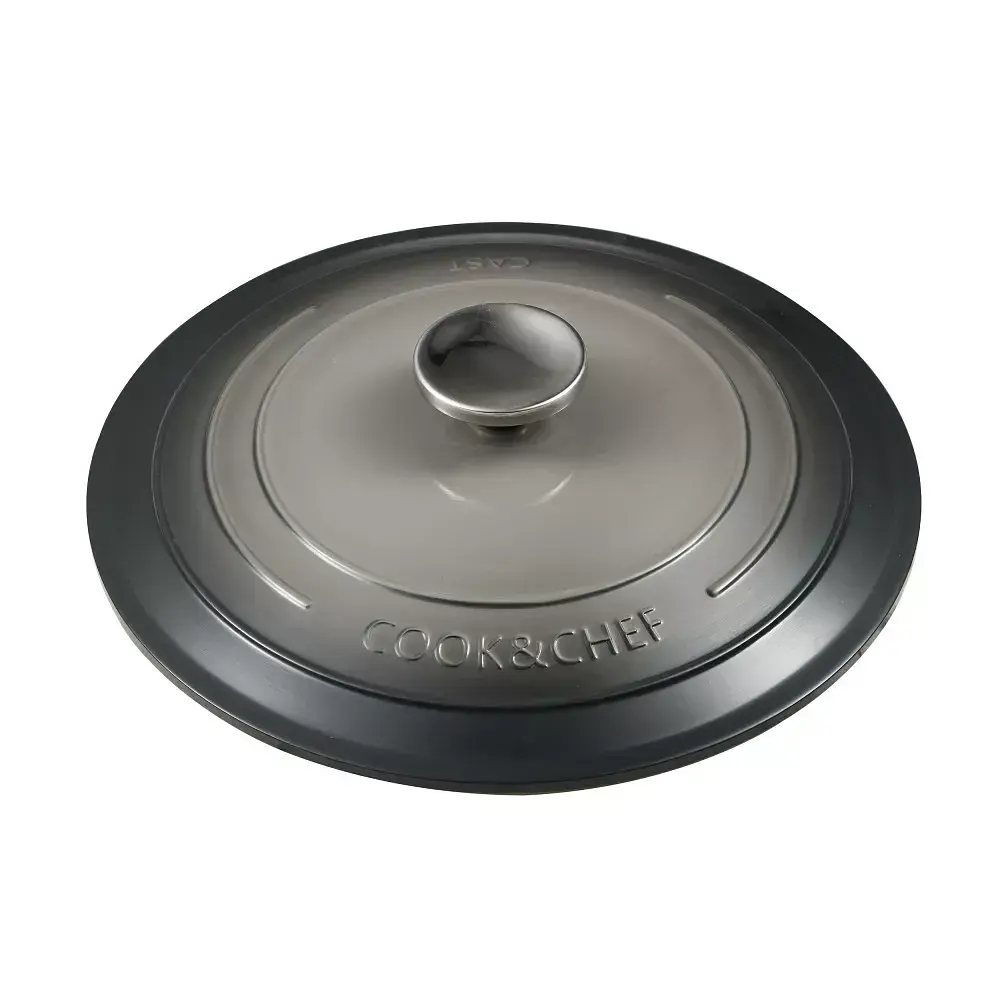 Каструля з кришкою Bergner Excalibur, сіра, 28 см, 6,5 л (BG-36102-GY) - фото 3