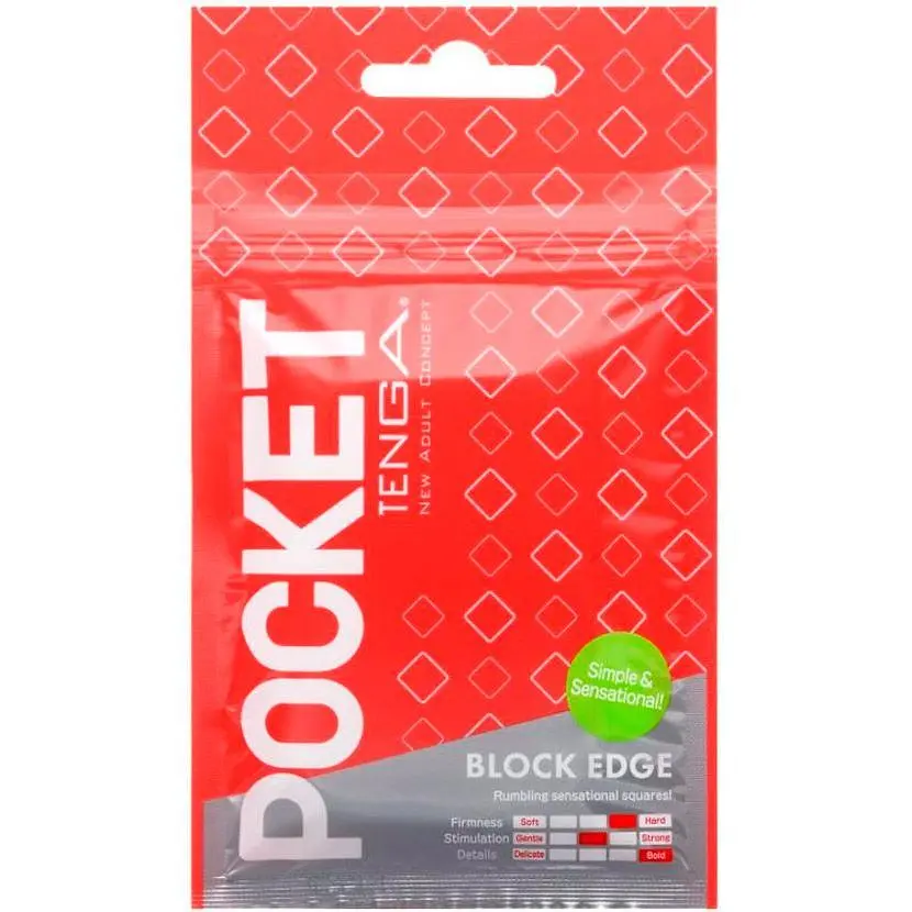 Мастурбатор Tenga Pocket Block Edge (SO5596) [96199] - фото 7