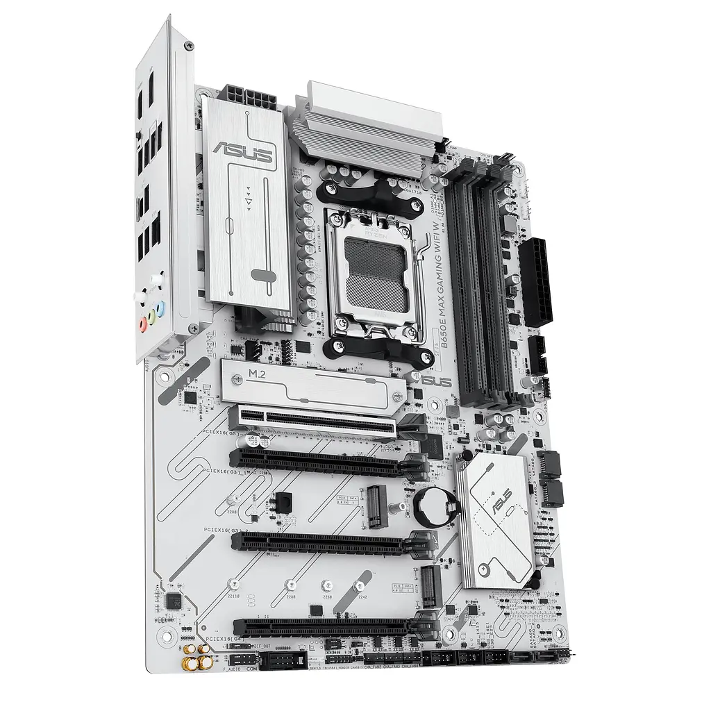 Материнская плата B650E MAX GAMING WIFI W sAM5 B650 4xDDR5 M.2 HDMI DP Wi-Fi BT ATX белый Asus teh0018990 - фото 4