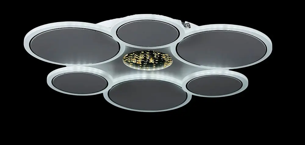 Люстра стельова LED Splendid Ray L2639/560/6+1, 112W, білий, з пультом, сучасний стиль - фото 2