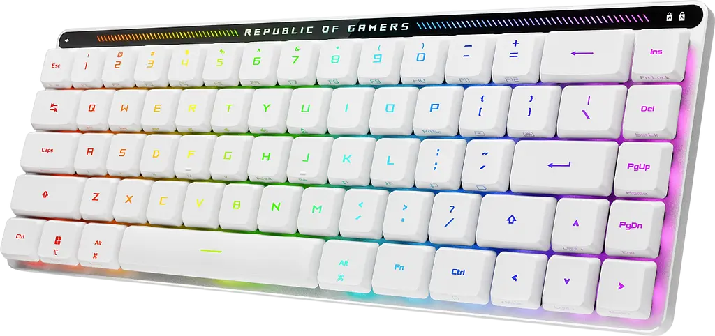 Клавиатура беспроводная Asus ROG Falchion RGB White (90MP03EC-BKMA10) - фото 2