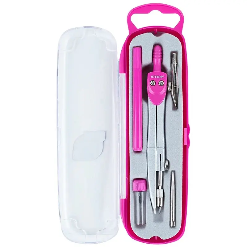 Готовальня Kite 5 предметів рожева (K18-384-10) - фото 2