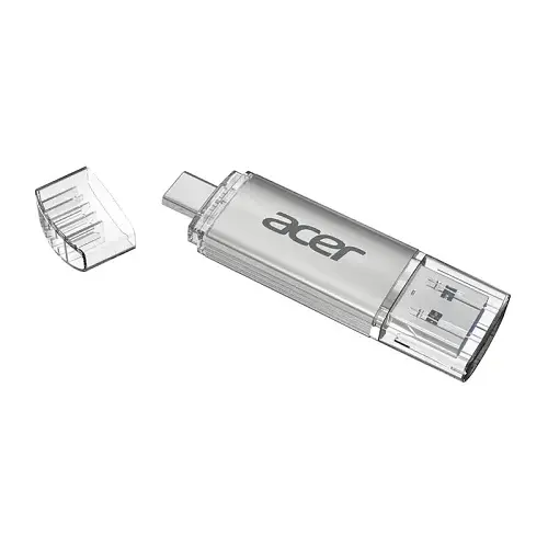 Флеш накопичувач USB 32Gb Acer UT300, Silver, Type-C / USB 3.2 Gen 1 (BL.9BWWA.588)