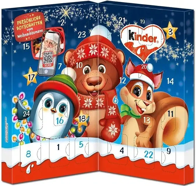 Адвент календар Кinder Mini Tisch Ведмедик 113 г