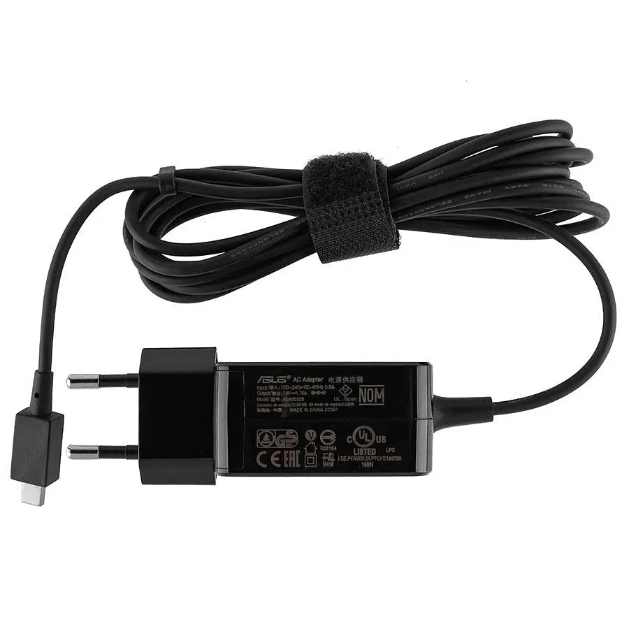 Блок живлення для ноутбука ASUS 19V 33W для ASUS Eee Book X205TA F205TA USB connector квадратний чорний (З ВИЛКОЮ!) - фото 3