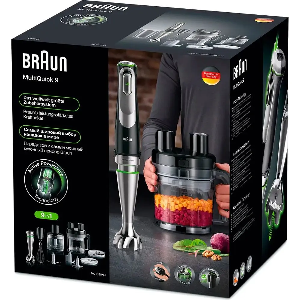 Блендер Braun MultiQuick 9 MQ 9195XLI (0X22111380) [69258] - фото 4