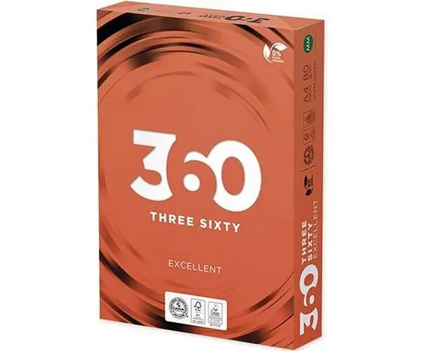 360 Excellent, 500 аркушів, Папір офісний, білий, А4, Клас А, 80г/м2 - фото 2