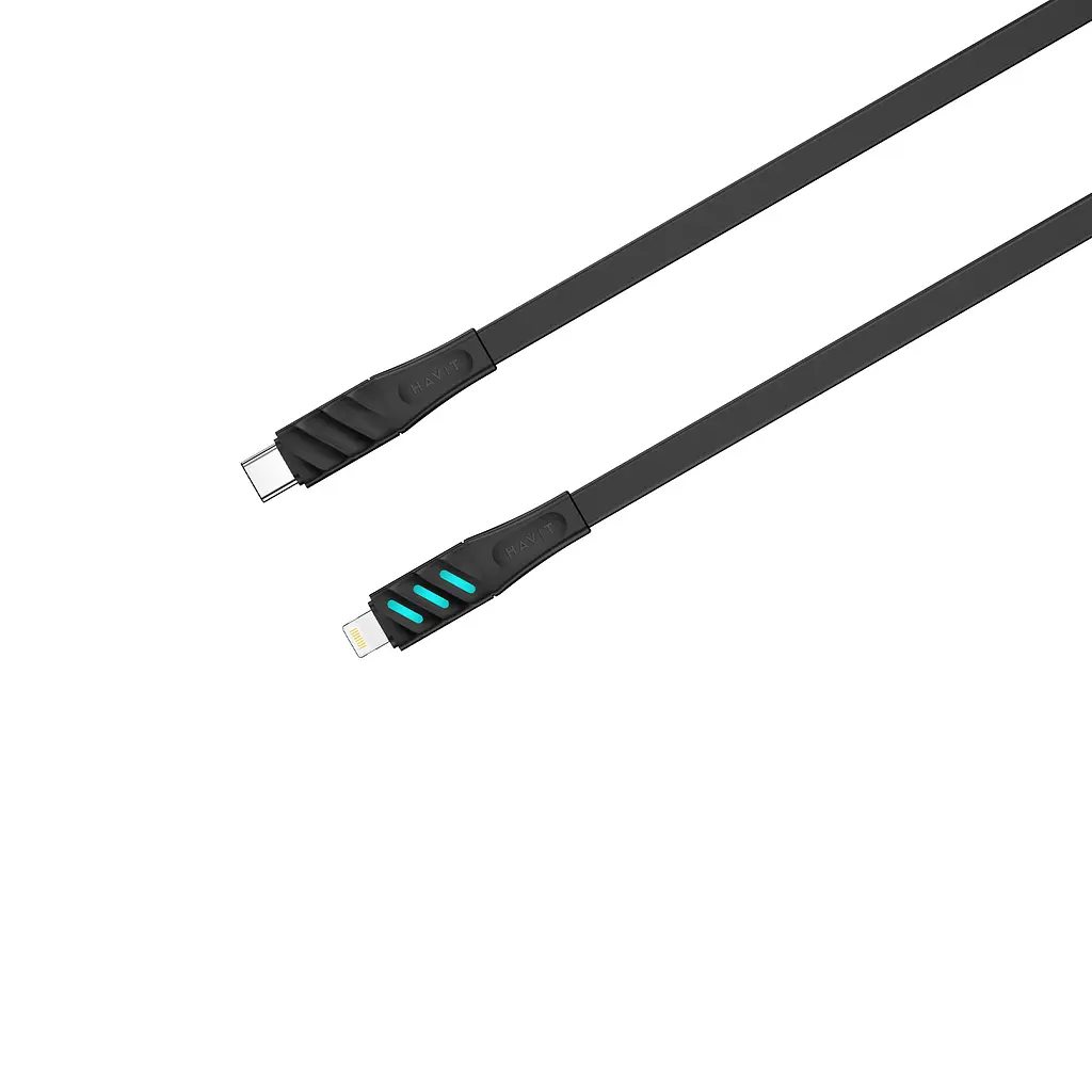 Кабель USB-C - Lightning HAVIT HV-CB6255 PD30W 1м з LED індикатором HAVIT (27627-000) - фото 4