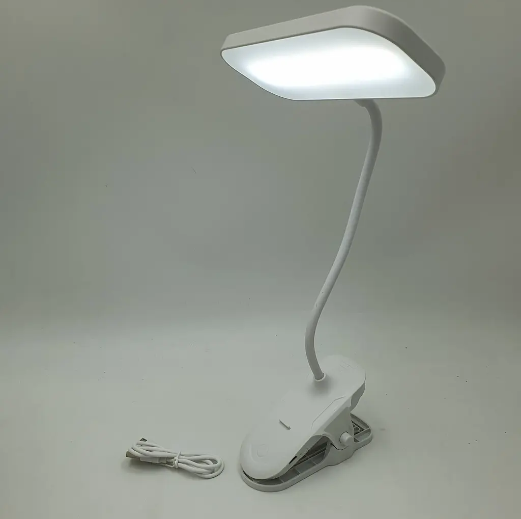 LED-лампа 4 W сенсорна світлодіодна гнучка 28 см настільна на прищіпці акумуляторна 1200 мА UKC 2208 біла - фото 3