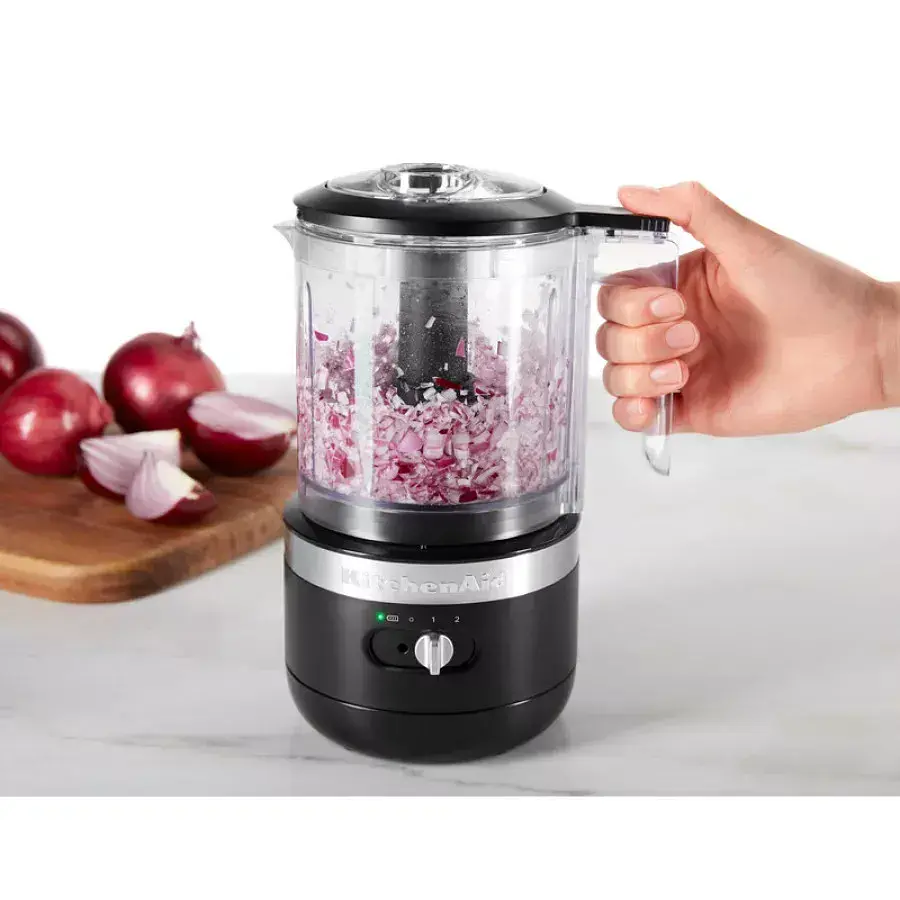 Кухонний мінікомбайн KitchenAid 5KFCB519EBM бездротовий матовий чорний - фото 5