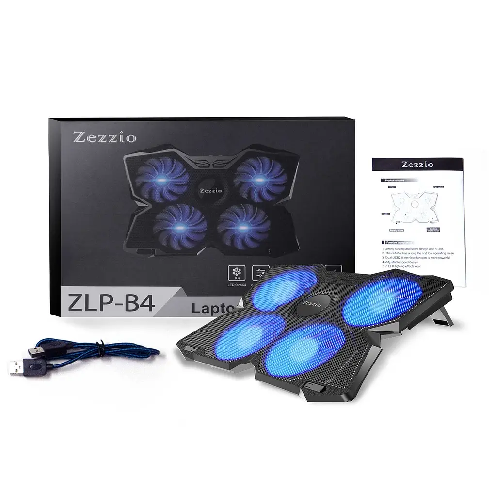 Підставка для ноутбука Zezzio ZLP-B4 Black (ZLP-B4) - фото 2
