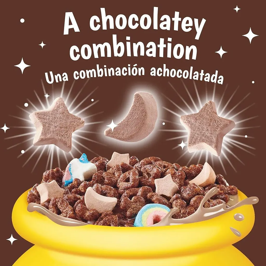 Сухий сніданок Lucky Charms Chocolatey Chocolate Cereal with Marshmallows 300г - фото 4