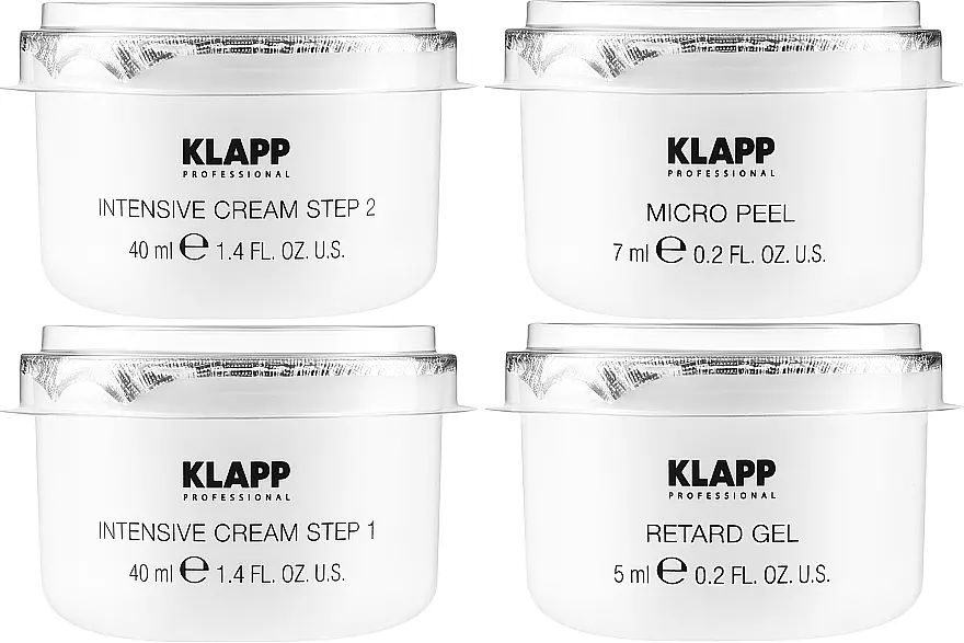 Набір Klapp X-Treme Hyaluron Infusion Treatment, peel/7ml + gel/5ml + cream/40ml + cream/40ml - фото 2