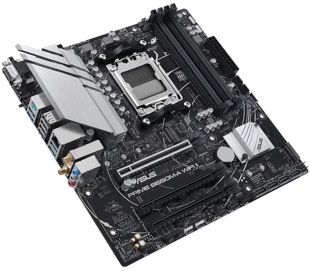 Материнська плата ASUS PRIME B650M-A WIFI II (PRIME B650M-A WIFI II) (Socket AM5, AMD B650, Micro-ATX) - фото 3