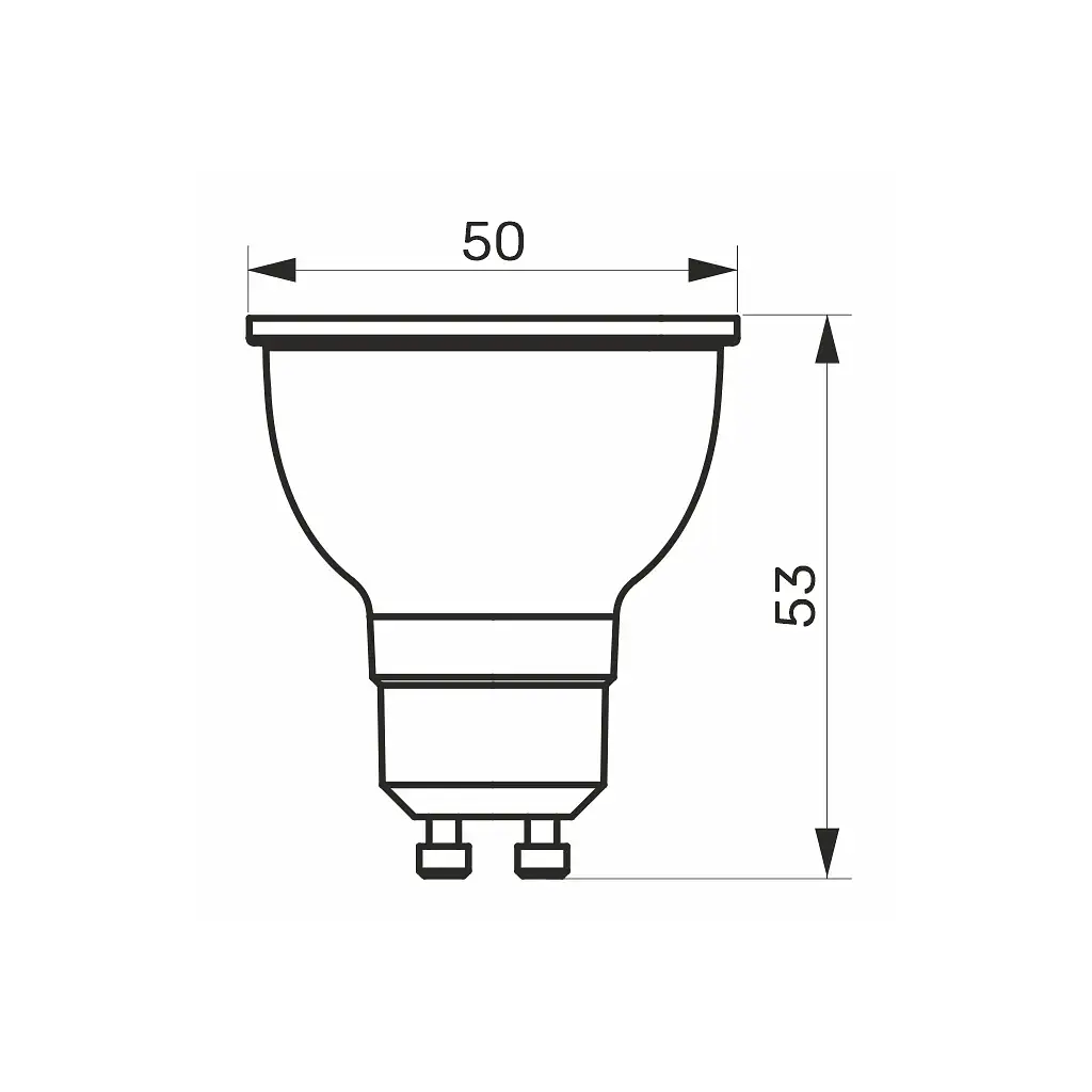 Лампочка TITANUM LED MR16 6W GU10 4100K (TLMR1606104) - фото 2