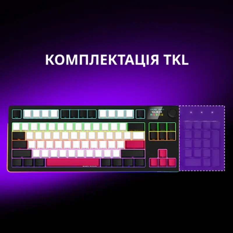 Клавіатура Lorgar KBP70TKLW Wireless TKL Mechanical Pro UA Beige (LRG-KBP70TKLW-RT-US) - фото 9