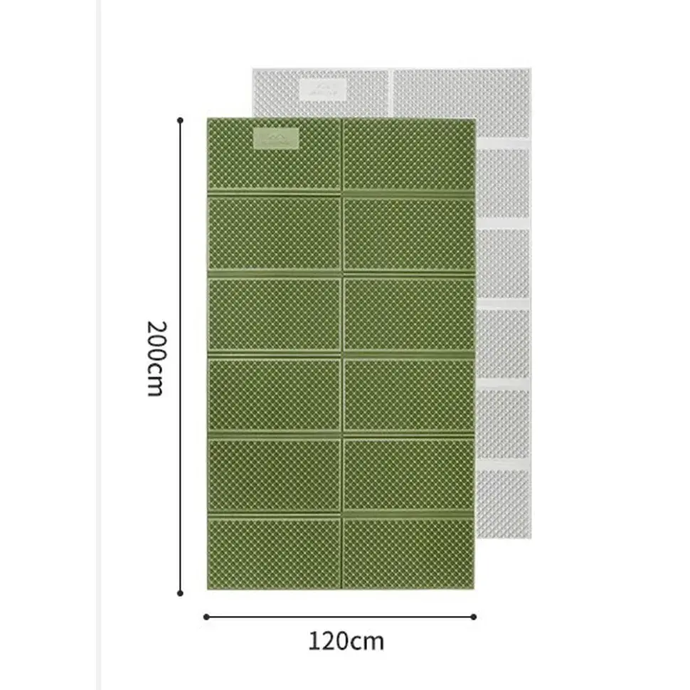 Туристичний килимок Naturehike CNK2450WS044 подвійний 200x120х1,8см зелений (6927595789995)