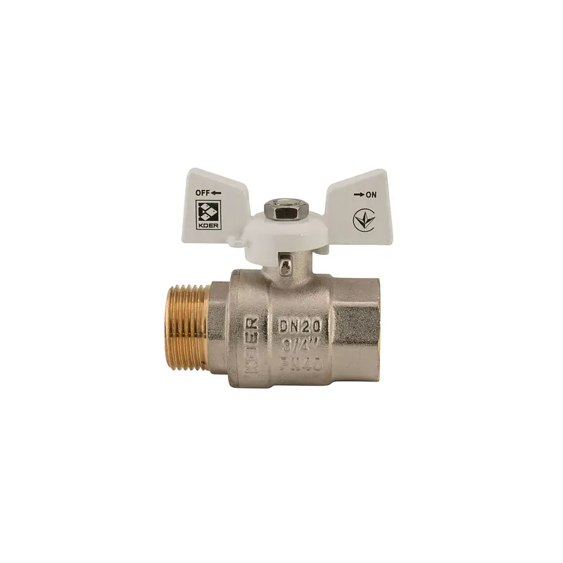 Кран кульовий Koer 3/4" ГШМ (KR.218.W) білий KR0183 - фото 4