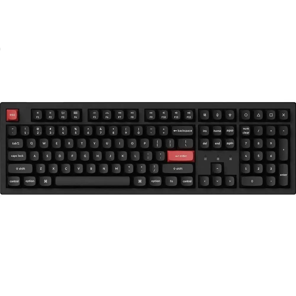 Keychron Клавиатура механическая K10 Pro 100Key, K pro Red, WL/BT/USB-A, EN/UKR, RGB, черный - фото 2