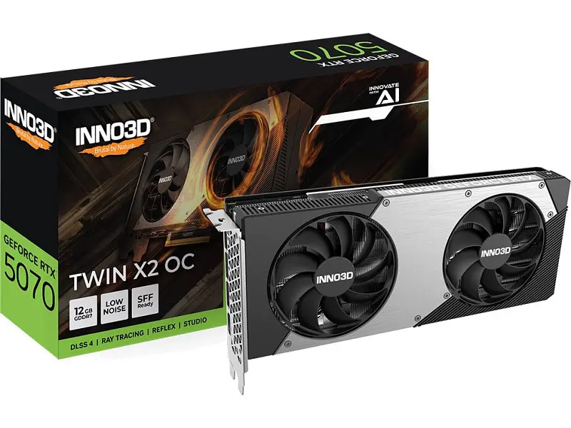 Відеокарта Inno3D GeForce RTX 5070 TWIN X2 (N50702-12D7-195064N) - фото 2