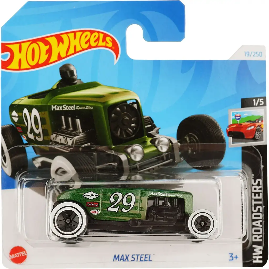 Набор: Базовая машинка Hot Wheels HW First Response Rapid Pulse красная (5785) + Базовая машинка Hot Wheels HW Roadsters Max Steel зеленая (5785) - фото 3