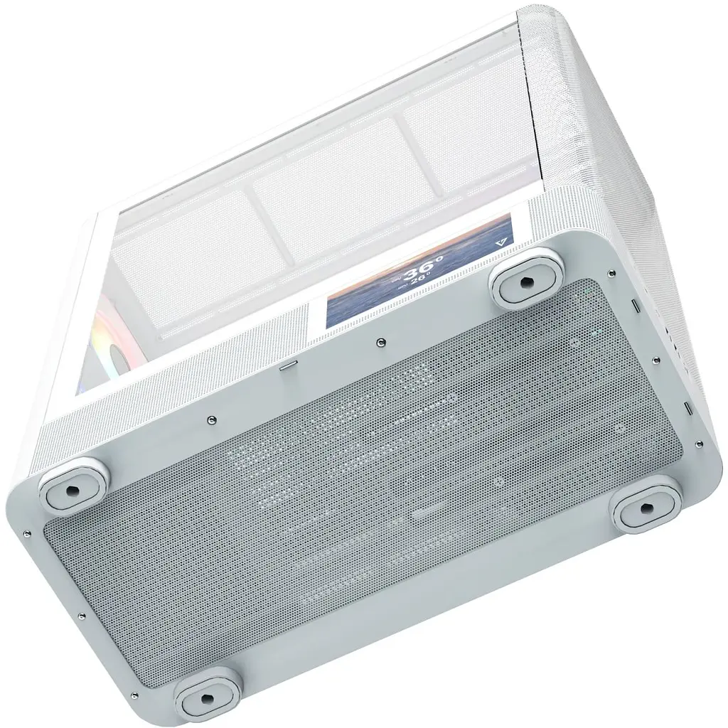 Корпус Modecom VOLCANO AQ400 ARGB MIDI SIDE LCD 6,2”, 4x120 мм fans WHITE без БЖ ATX (MC-A-AQ400-4FA-W) - фото 5