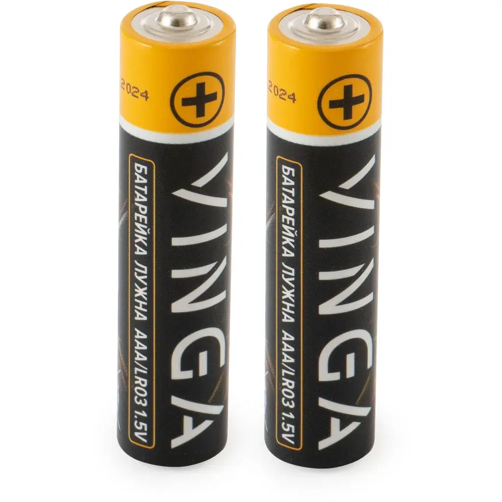 Батарейка AAA LR03 Alkaline 2pcs Blister Vinga (VJABAAA2) - фото 2