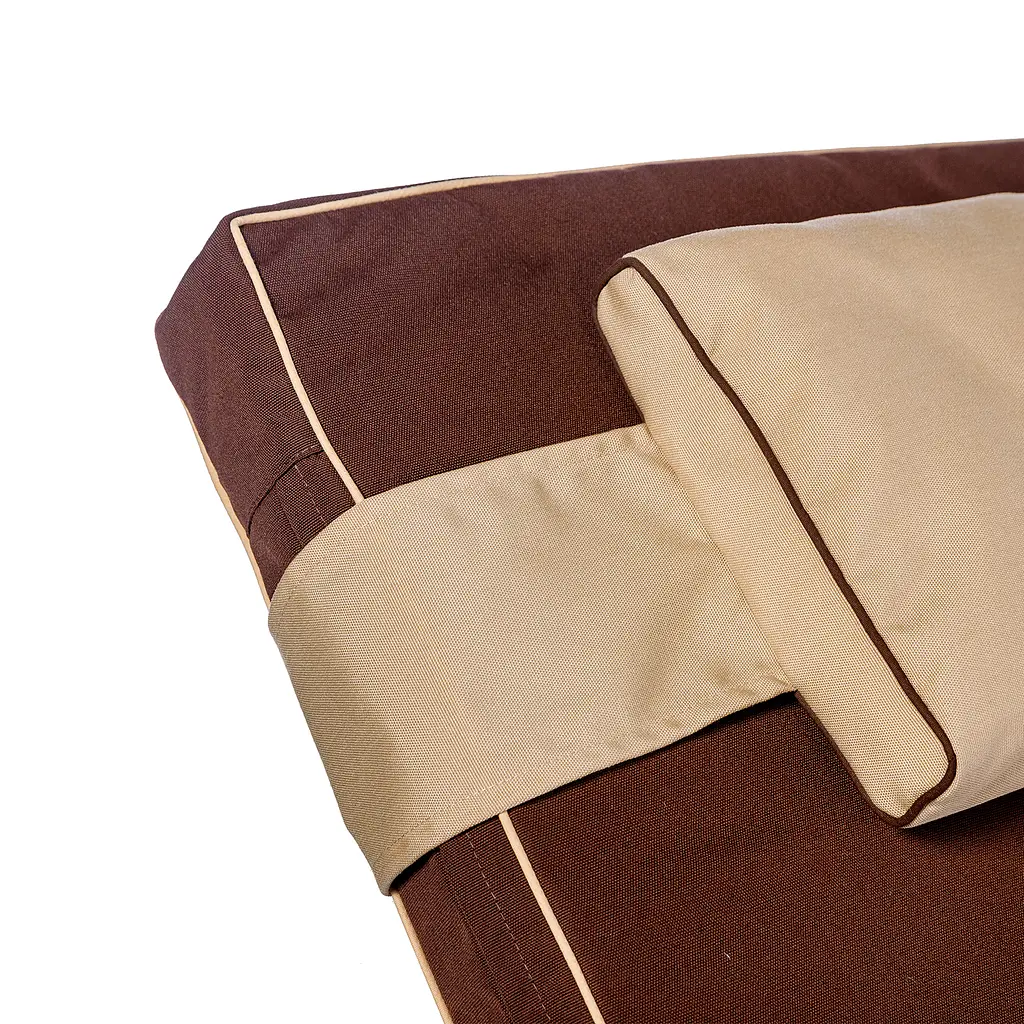 Матрас для шезлонга Ost-Fran Mocca коричневый 2230/2733, 192x60x8 см. - фото 2