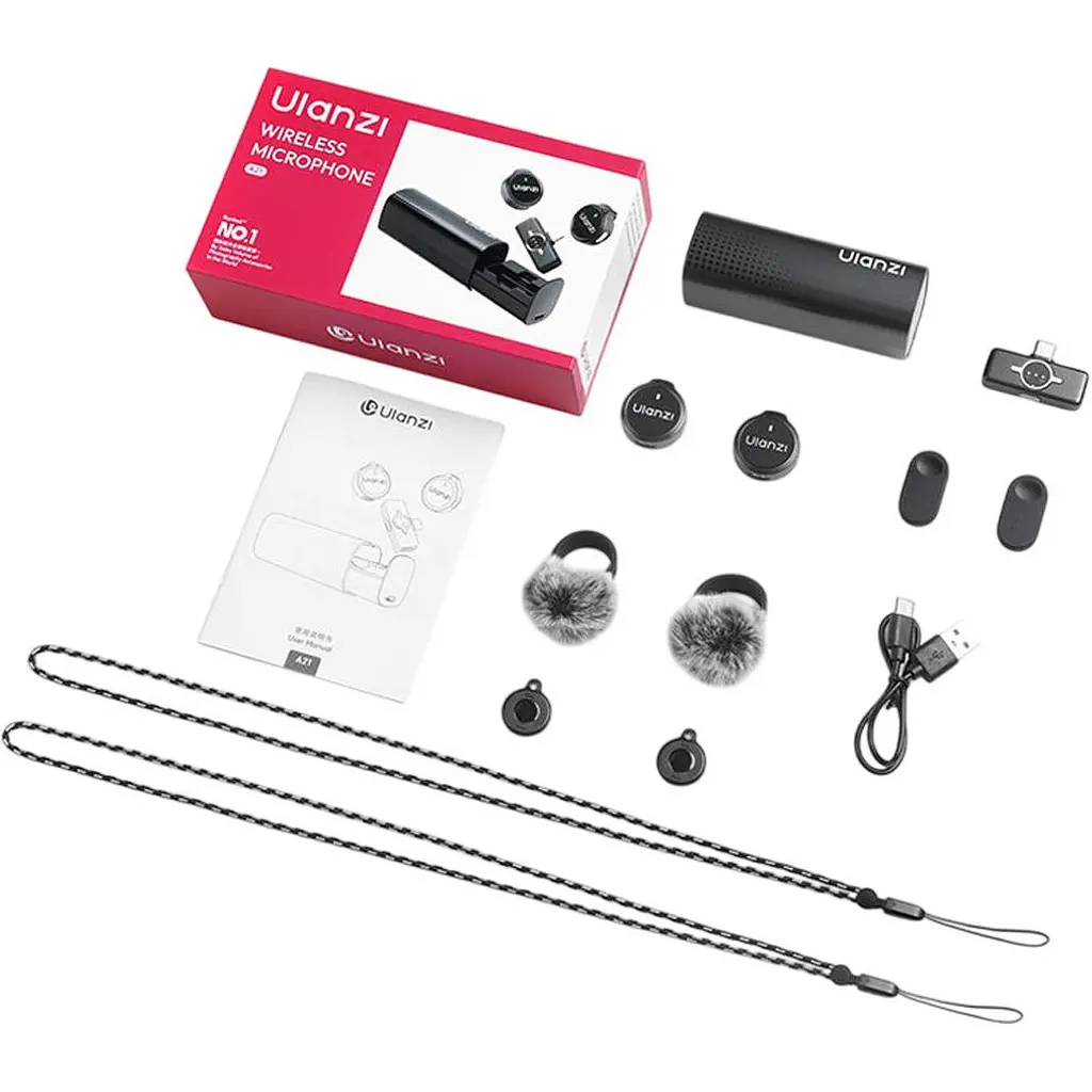 Мікрофонна радіосистема Ulanzi A21 USB-C Black (A053) [162029] - фото 5