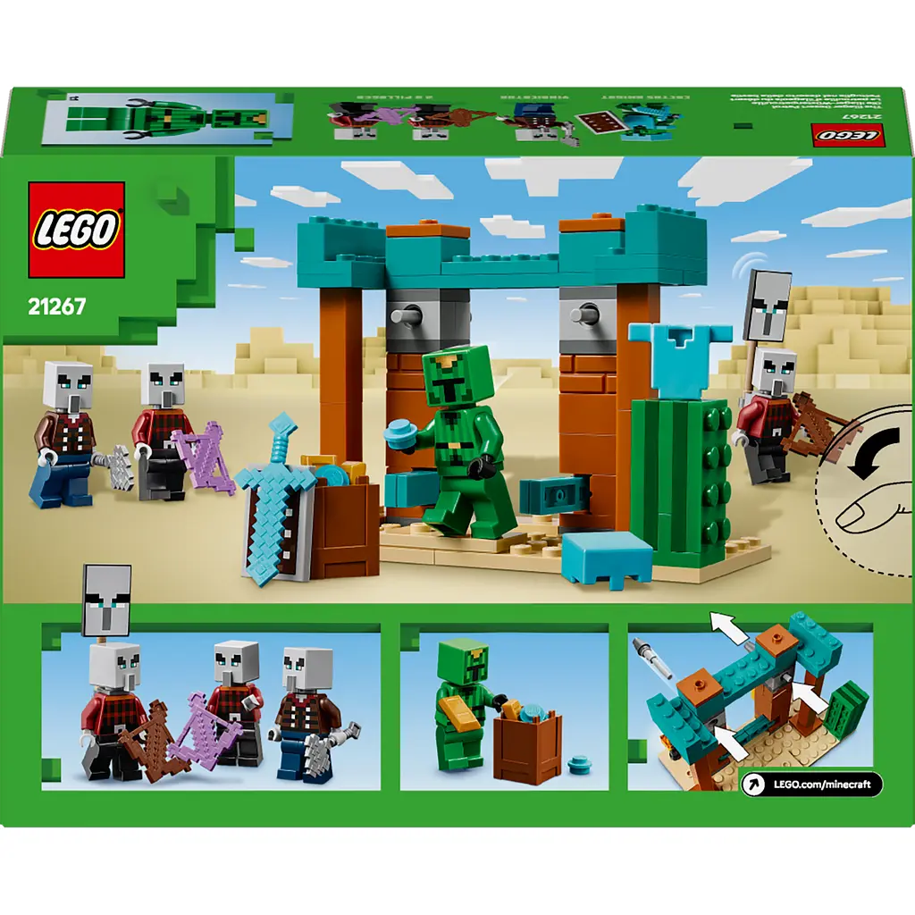 Конструктор LEGO Minecraft Пустынный патруль разбойника 105 деталей (21267) - фото 15