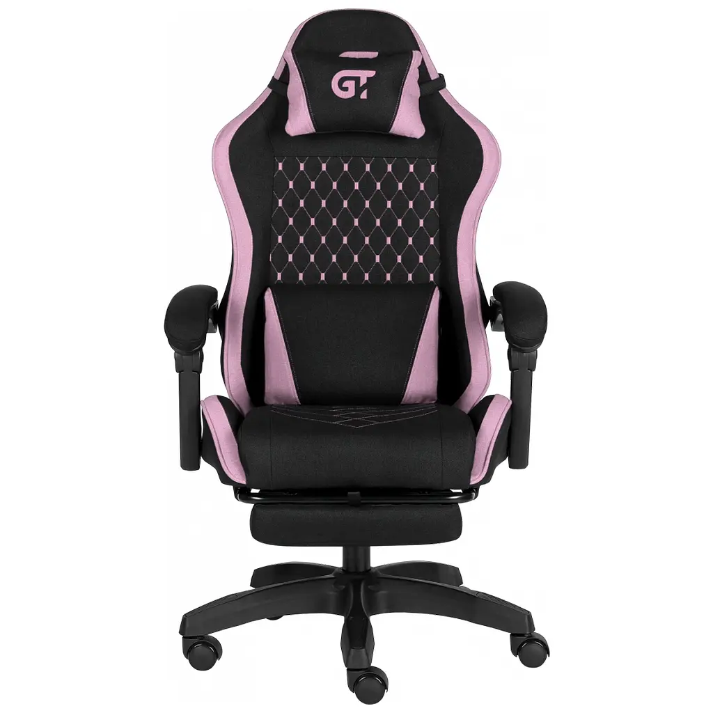 Крісло ігрове GT Racer X-2339 Black/Pink (X-2339 Fabric Black/Pink)