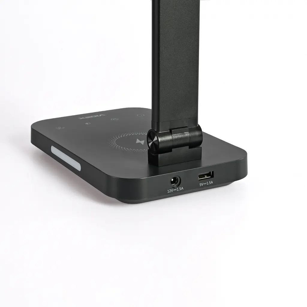 Настольная лампа Videx LED VL-TF17B 18W 1800-6500K с беспроводной зарядкой черная (VL-TF17B) - фото 7