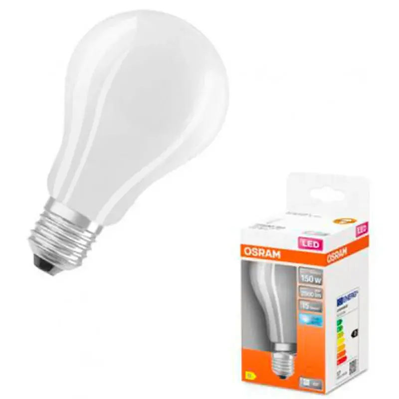 Лампочка Osram LED CL A150 17W/840 230V GL FR E27 (4058075305038) - фото 2