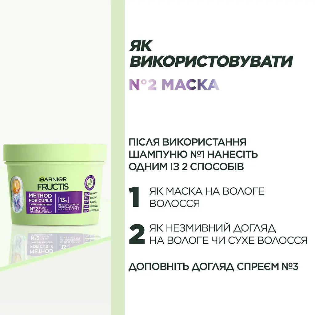 Маска для волос Garnier Fructis Hydra Curls увлажняющая для волнистых и вьющихся волос 400 мл - фото 5