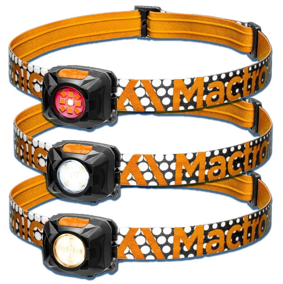 Ліхтар налобний Mactronic Rebel (400 Lm) Cool/Warm White/Red LED Recharg Type-C (AHL0061UC) (DAS303688) - фото 2