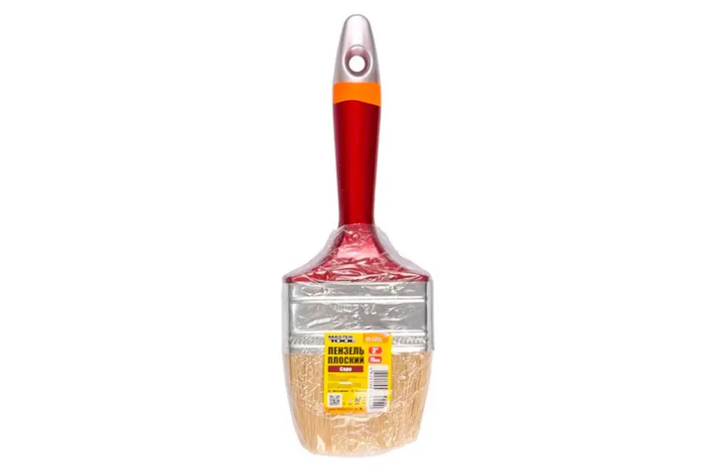 Пензель малярський плоский Mastertool євро 3" (в упаковці 3 шт.) - фото 2