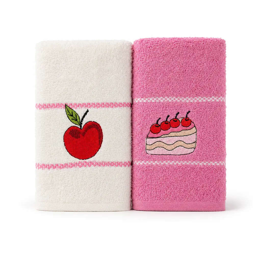 Набір кухонних рушників 2 шт 40x60 см Вишневий торт LoveYouHome - фото 2