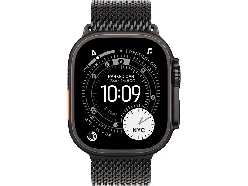 Смарт-годинник Apple Watch Ultra 3 GPS + Cellular 49mm Black Tit. Case w. Black Tit. Milanese Loop - Large (MF1T4) - фото 2