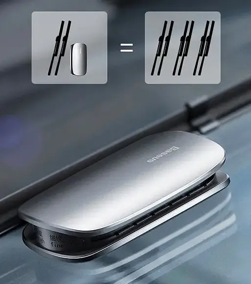 Точилка ремонтник для склоочисника Baseus Rain Wing wiper repairer Silver CRXFQ-0S срібляста - фото 5
