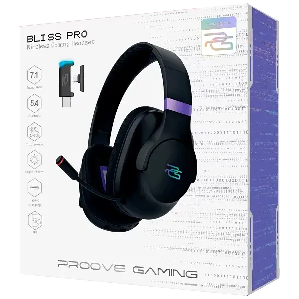 Bluetooth Stereo Proove Gaming Bliss Pro (APP) black UA - фото 5