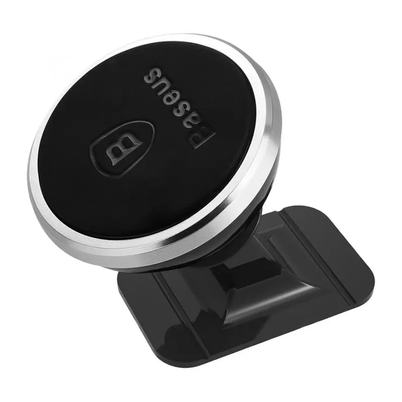 Магнітний автомобільний тримач для смартфона Baseus Car and Desk Holder Magnetic 360 Rotation Сріблястий (90400940) - фото 2