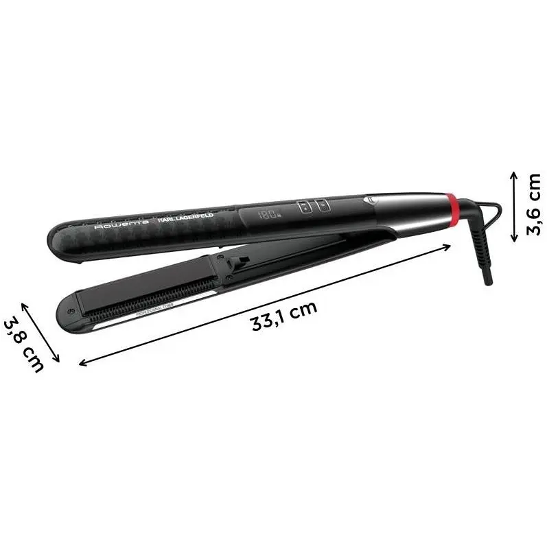 Выпрямитель для волос Rowenta x Karl Lagerfeld K/Pro Stylist Straightener черный (SF466LF0) - фото 4