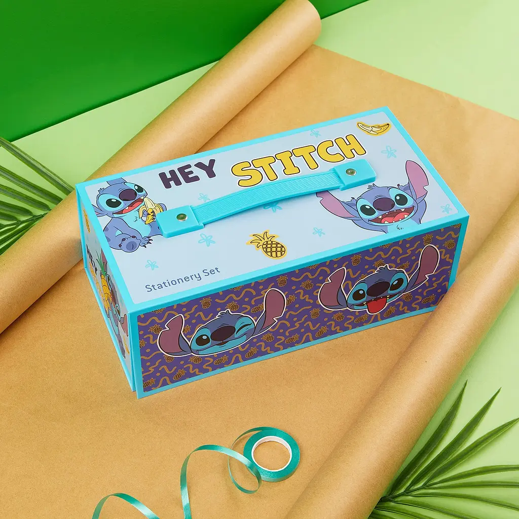 Набір Disney Stitch Art Set для дітей, футляр для розфарбовування з олівцями, крейдою, блокнотом - фото 5