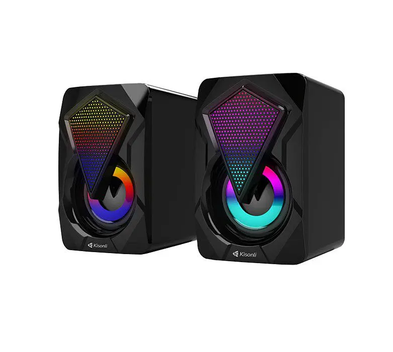 Компьютерные колонки Kisonli L9090 RGB, 6Вт, для ПК и ноутбука