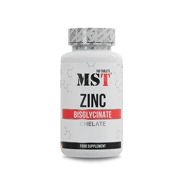Амінокислота Zinc Chelate Bisglycinate, 180 таблеток MST vit0003993