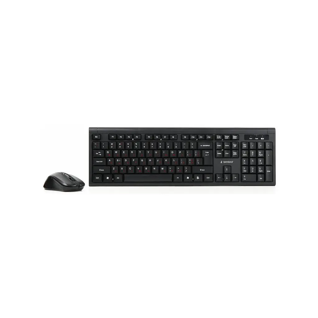 Комплект Gembird KBS-WM-03-UA Wireless Black (KBS-WM-03-UA) - фото 2