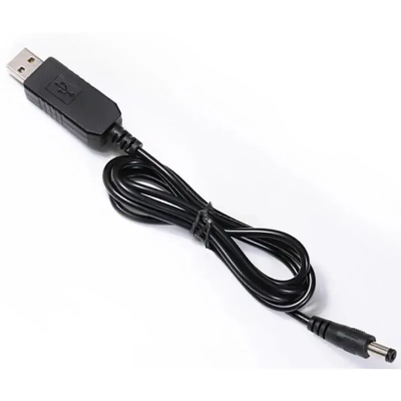 Кабель живлення USB to DC 5.5x2.1mm 12V 1.0m Value (S1016) - фото 2