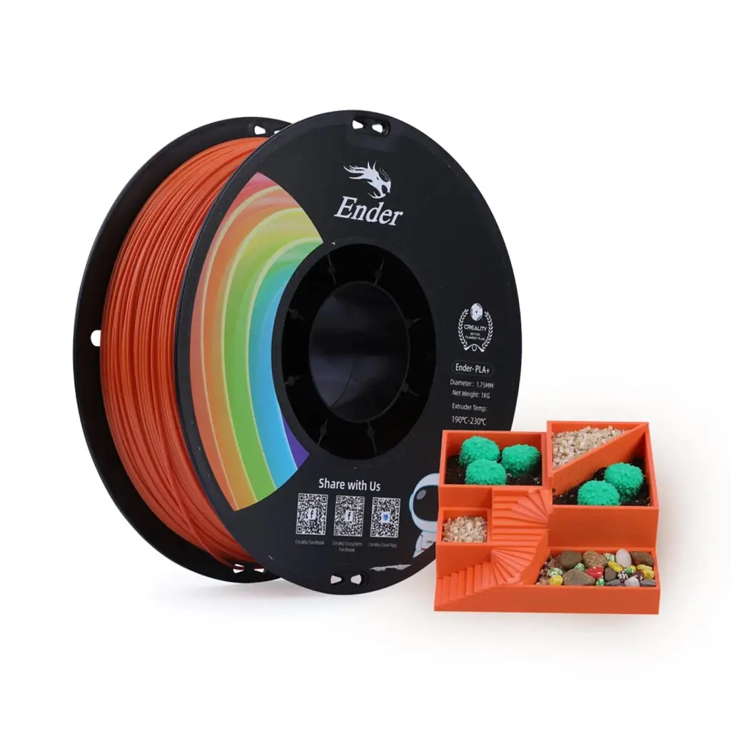 Пластик для 3D-принтера Creality PLA+ 1 кг, 1.75 мм, помаранчевий (3301010307) - фото 2