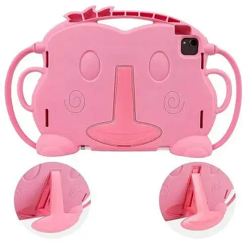 Детский противоударный чехол CasePro Monkey Pink для iPad Pro 11" (2020 | 2021 | 2022 | M1 | M2) - фото 3