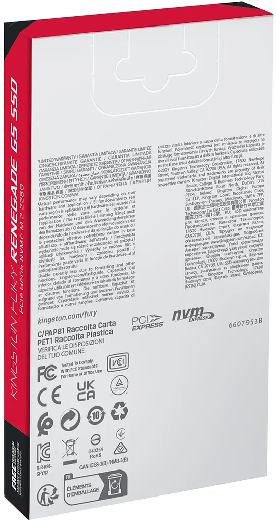 SSD накопичувач Kingston Kingston M.2 8TB PCIe 5.0 FURY Renegade - фото 9